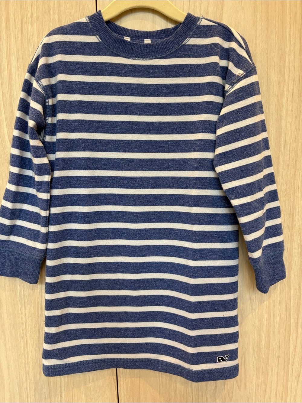 Vineyard Vines Blue and White Striped Sweatshirt Dress